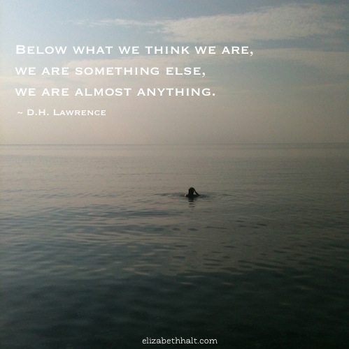 elizabethhalt.com | d.h. lawrence | below what we think we are